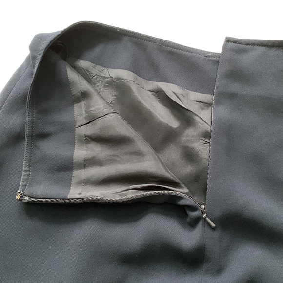 CHARTER CLUB SKIRT PLEATED  NAVY BLUE LINED - Picture 4 of 7